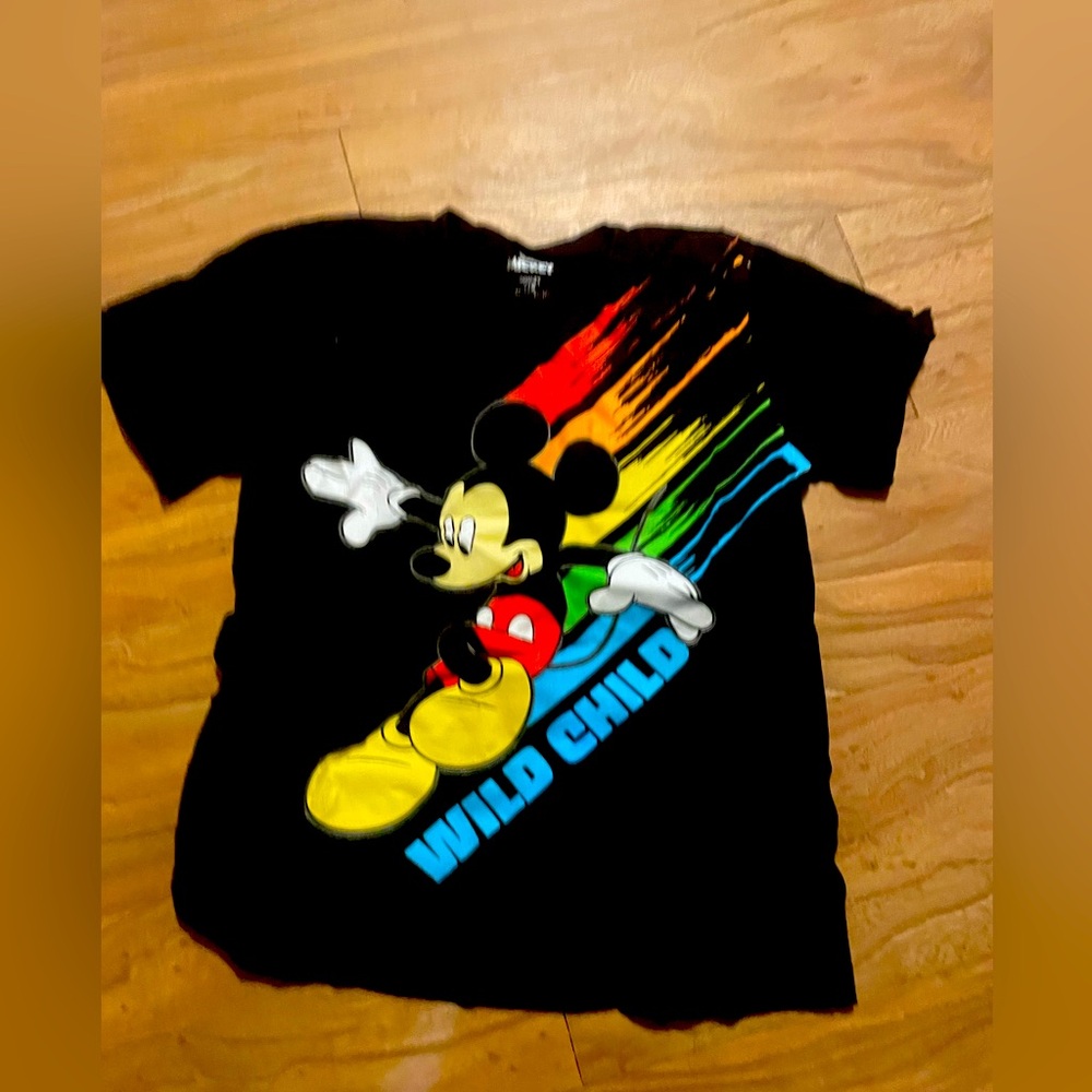 Disneys mickey mouse short sleeve boys T-shirt
 7/8